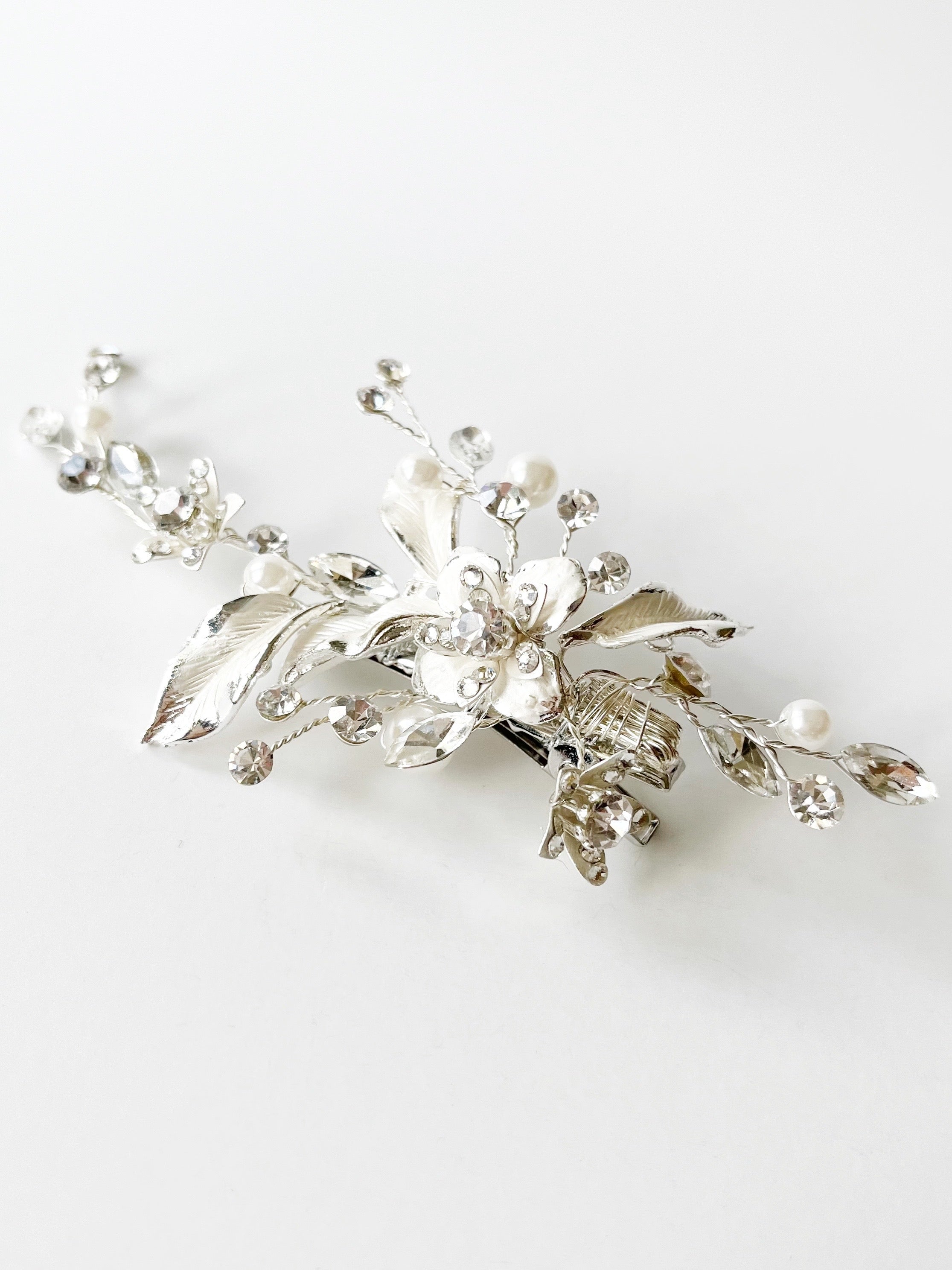 floral bridal hair clip