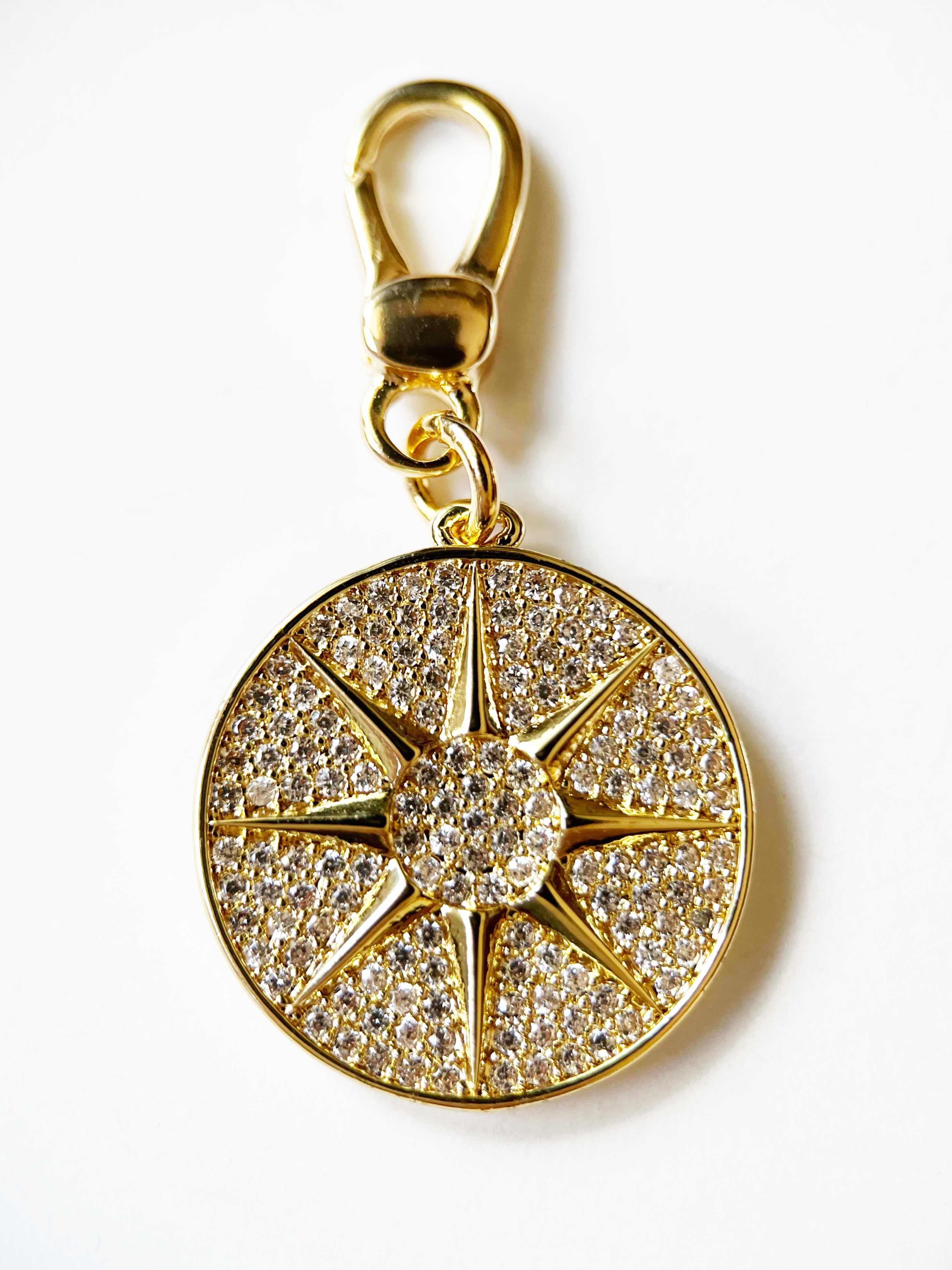 gold star charm with detachable clasp
