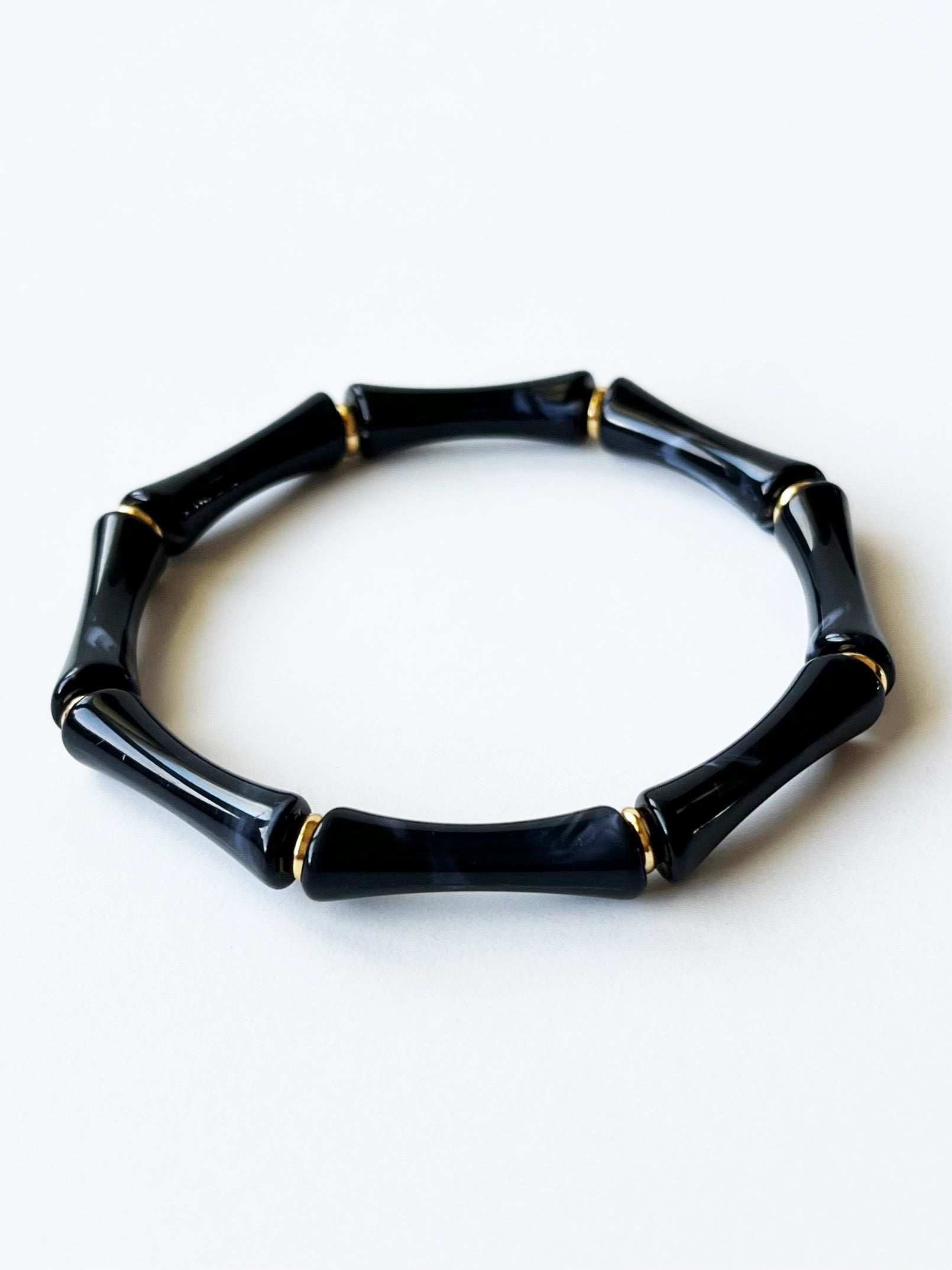 black acrylic bangle bracelet