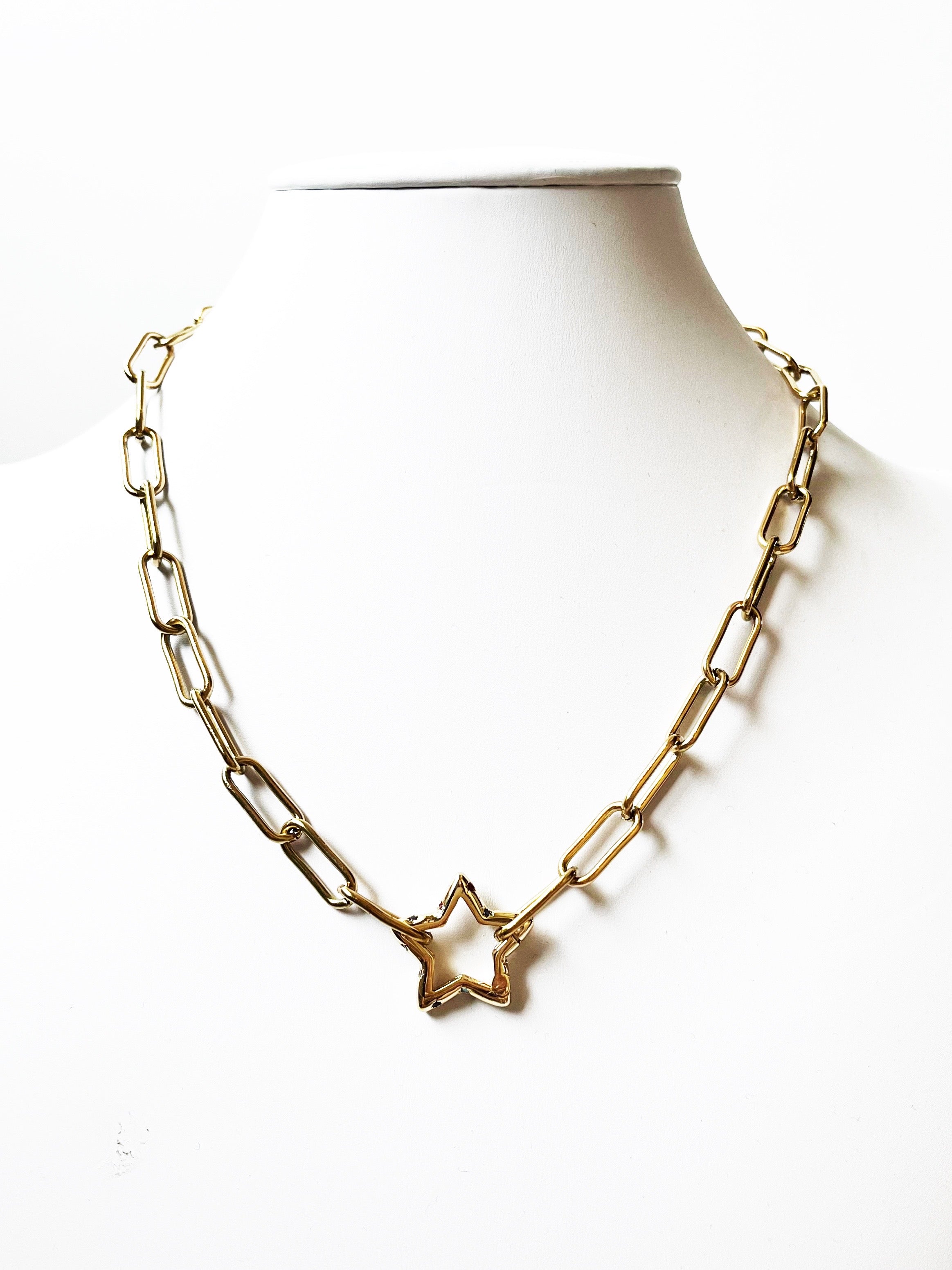 crystal star necklace