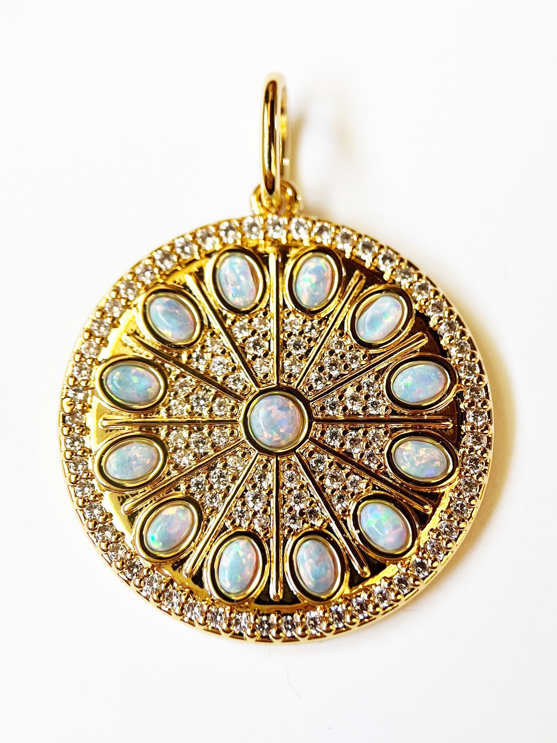 round opal pendant