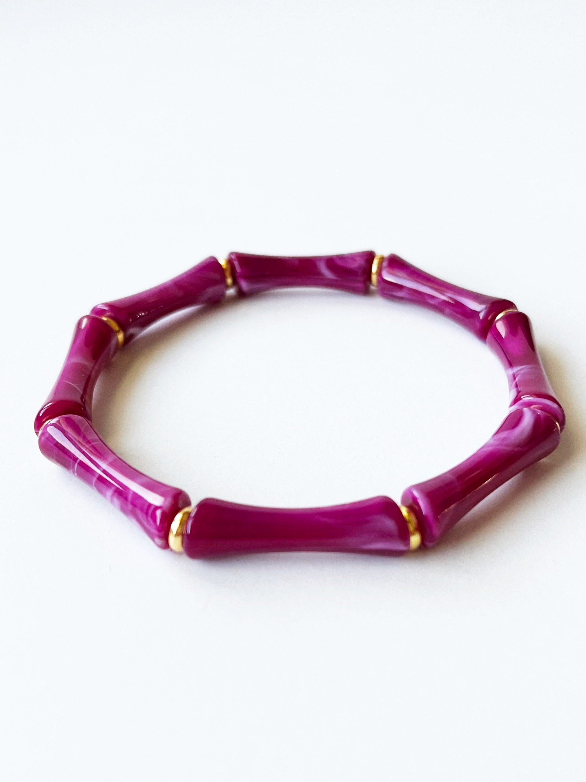 sangria acrylic bangle bracelet