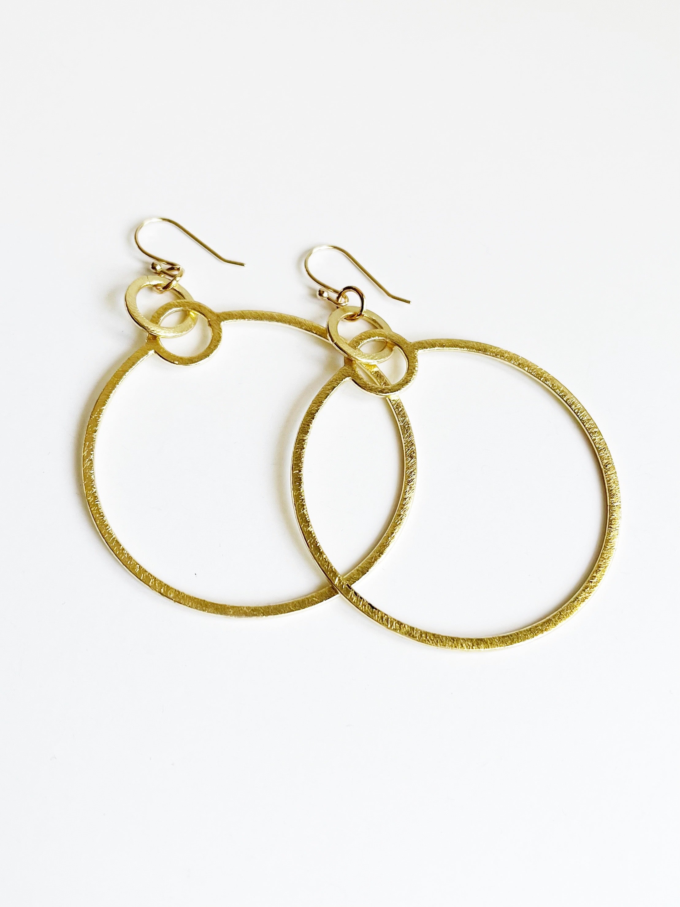 yellow gold hoop earrings