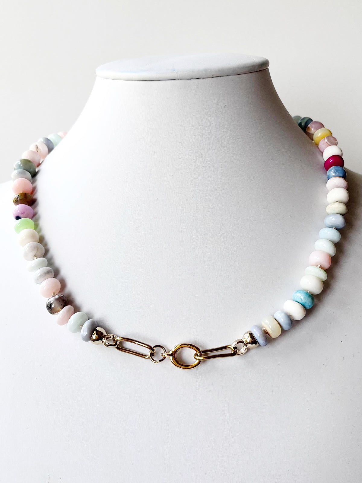 Rainbow Opal Beaded Necklace