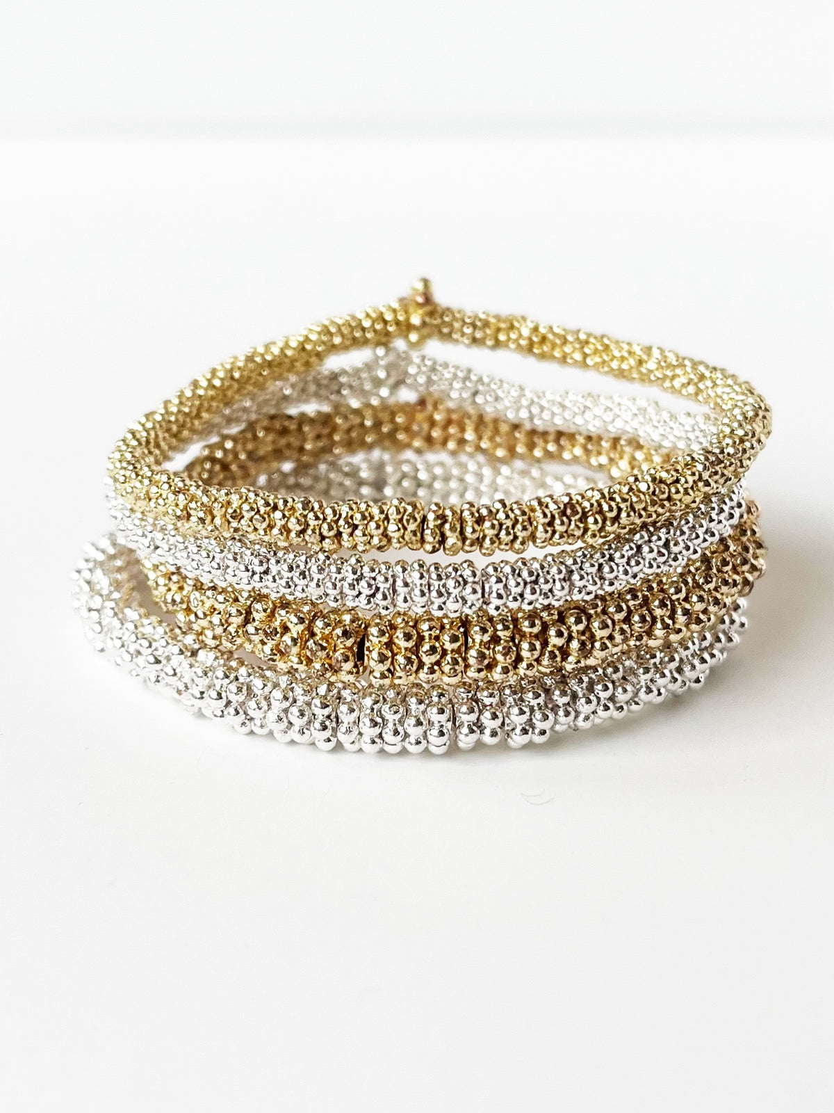 Silver and Gold Stacking Bracelets Bundle | Lynnique Jewelry