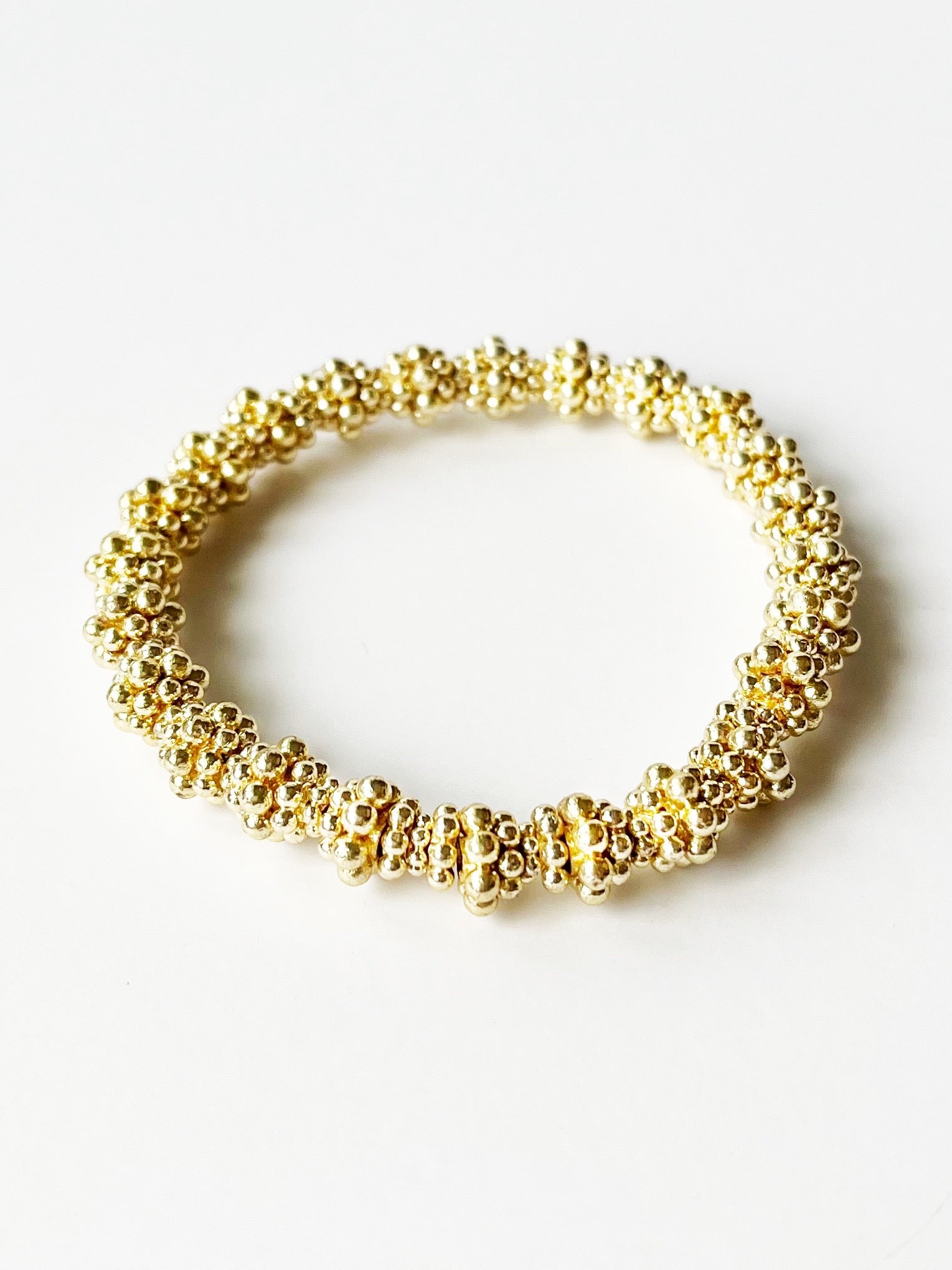 Large Gold Bead Bracelets