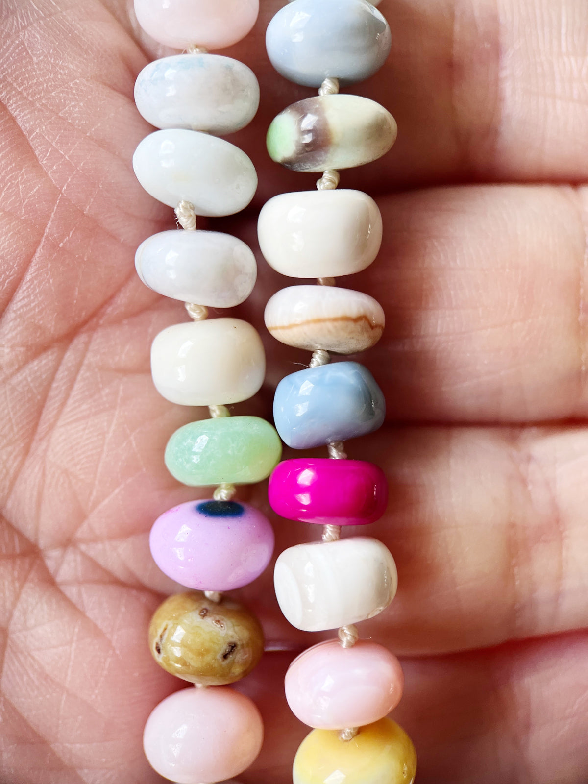 Rainbow Opal Beaded Necklace