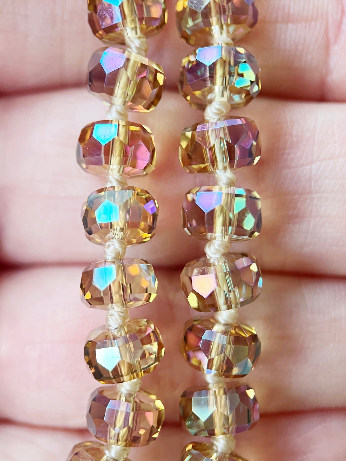 Glass Crystal Beaded Necklace