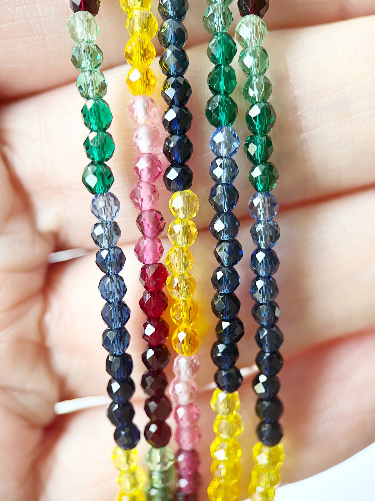 Rainbow Ombre Beaded Necklace