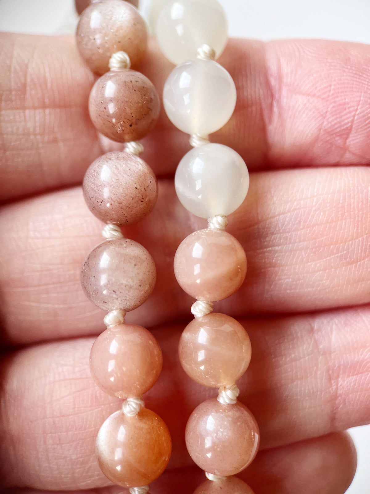 Moonstone Beaded Necklace