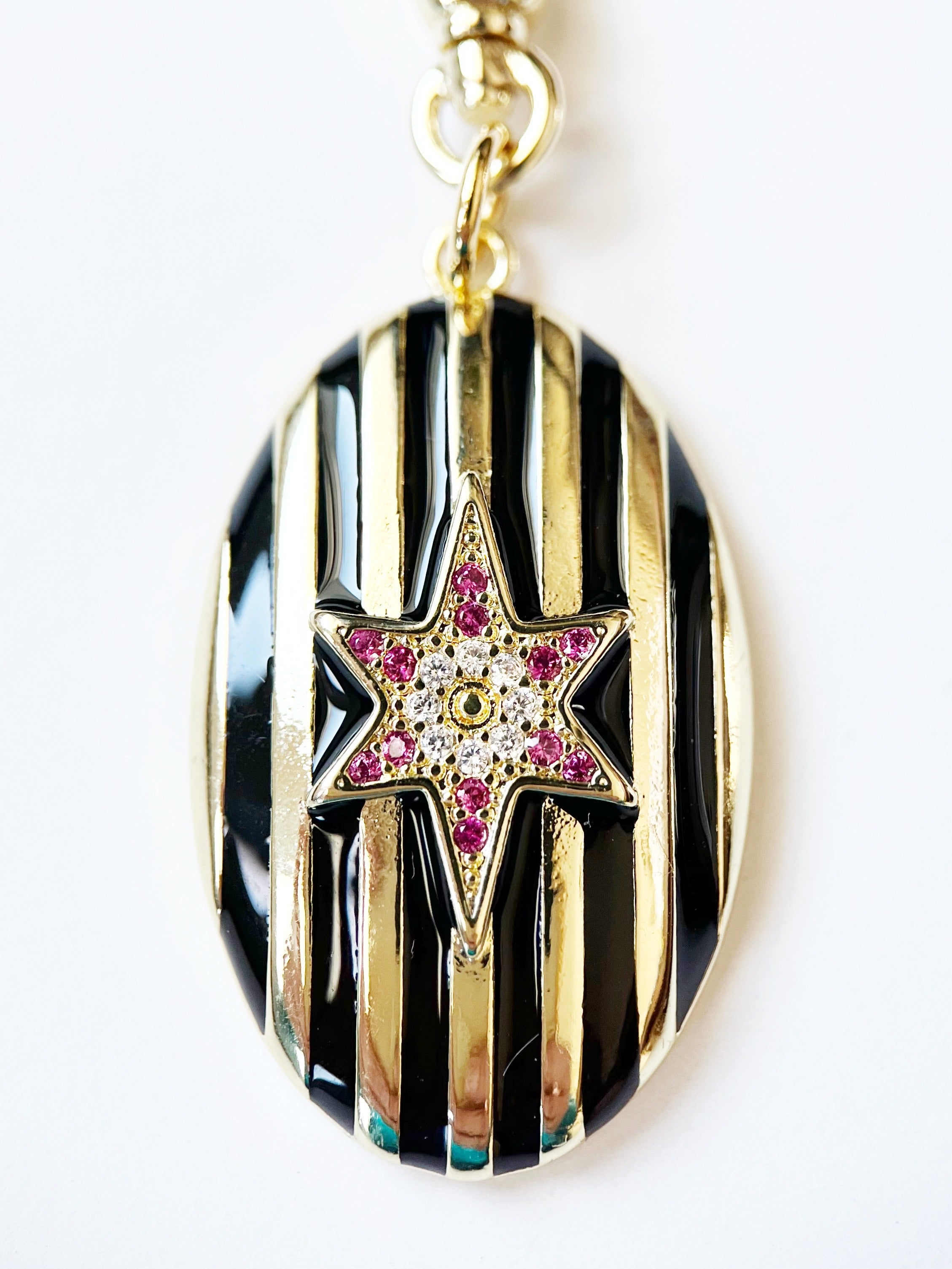 Black Shield Charm