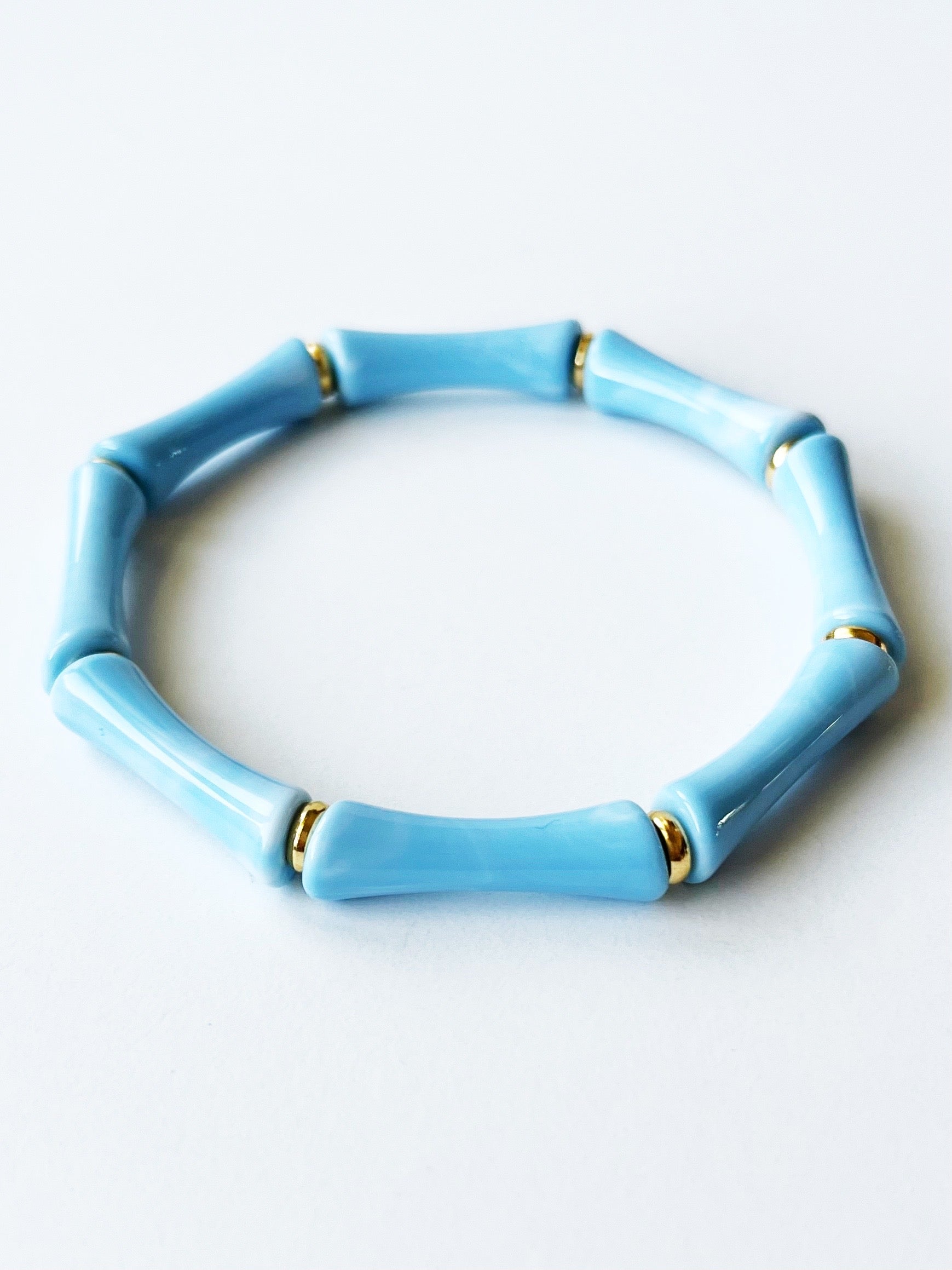 blue acrylic bangle bracelet