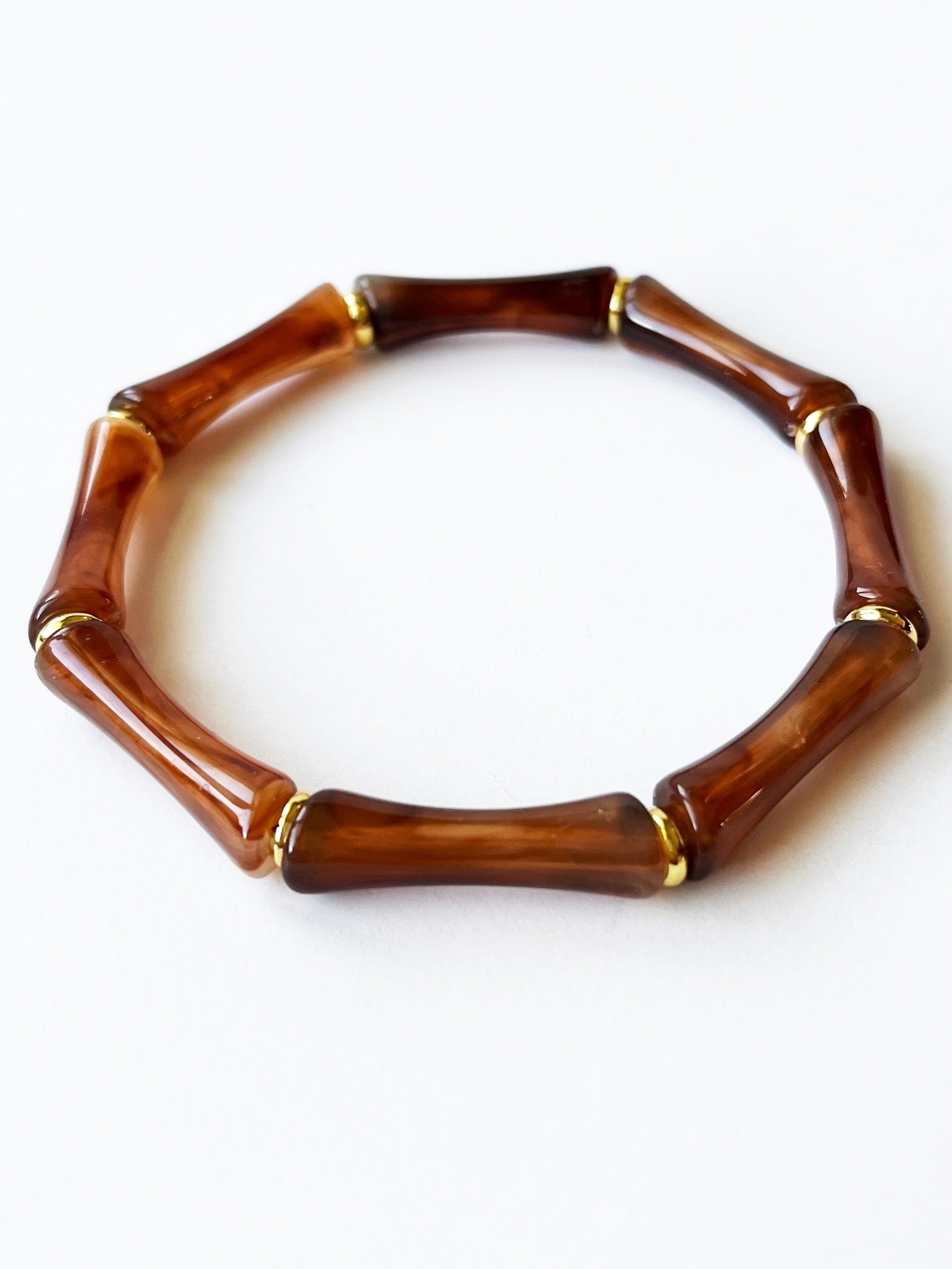 brown acrylic bangle bracelet