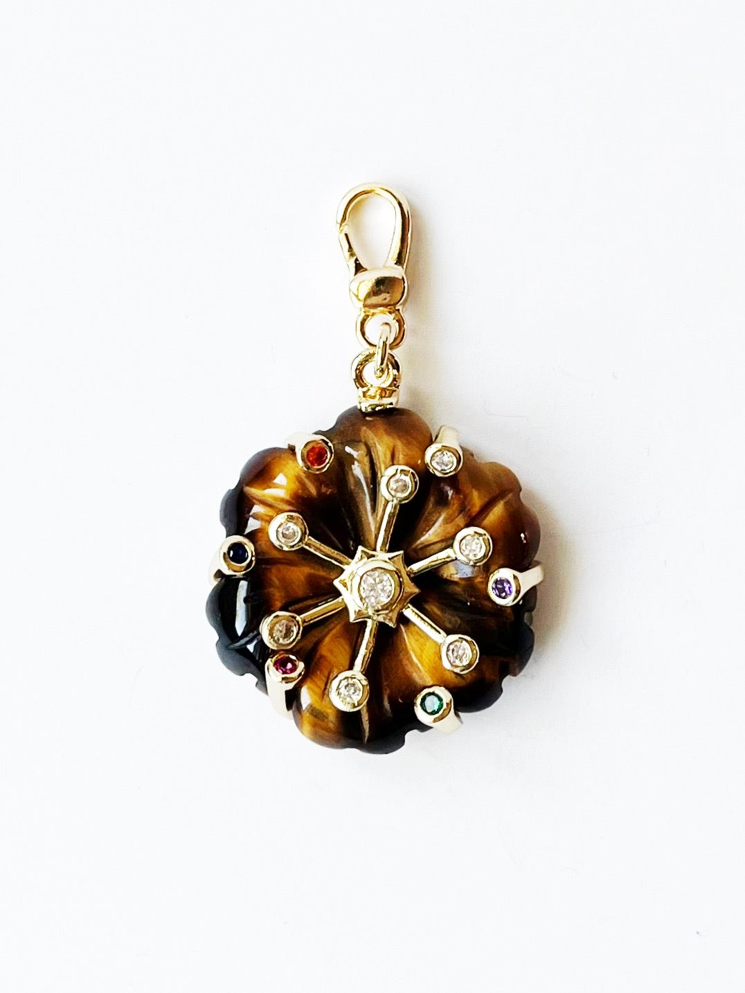 brown flower charm