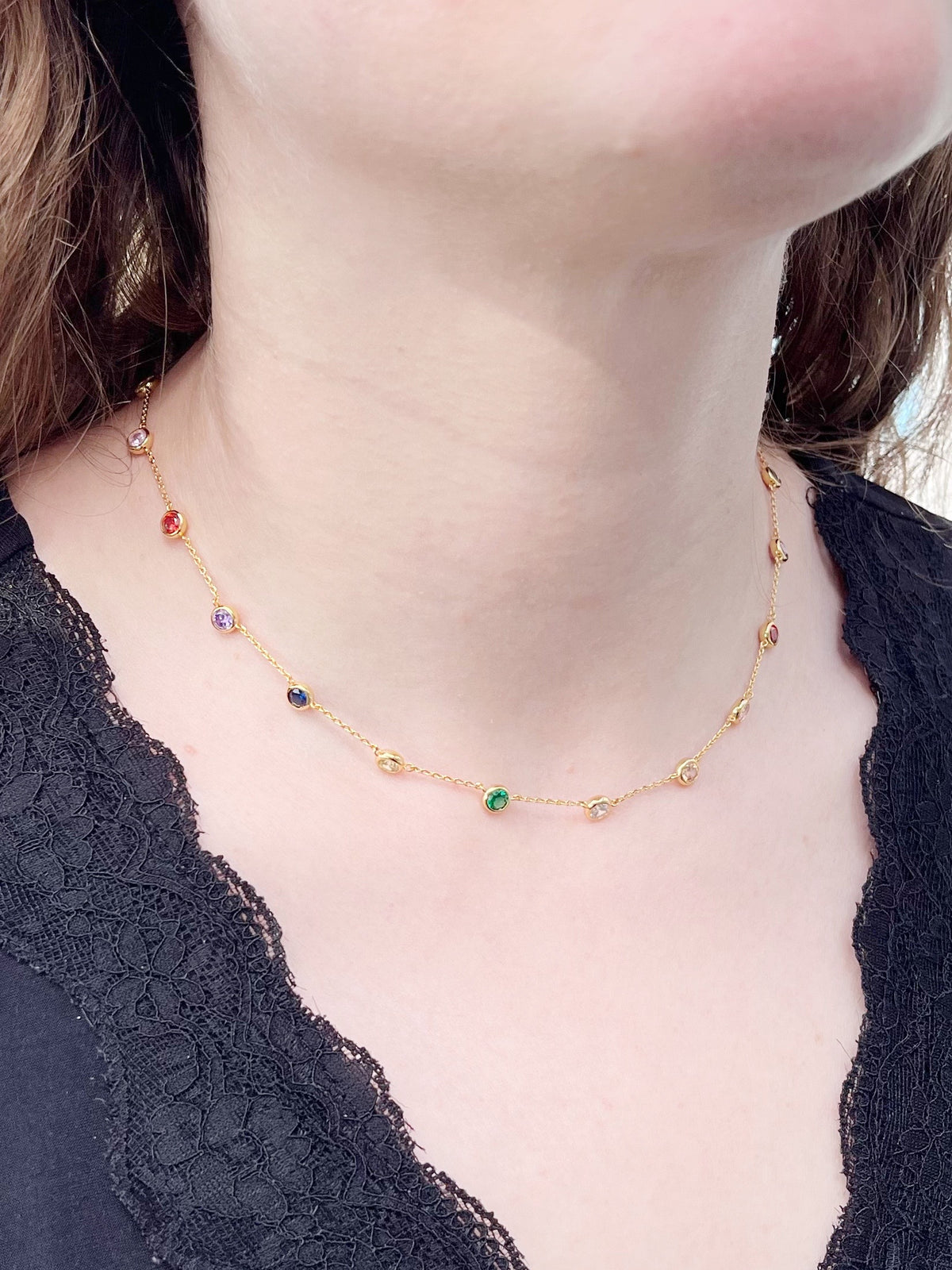 Rainbow Crystal Necklace
