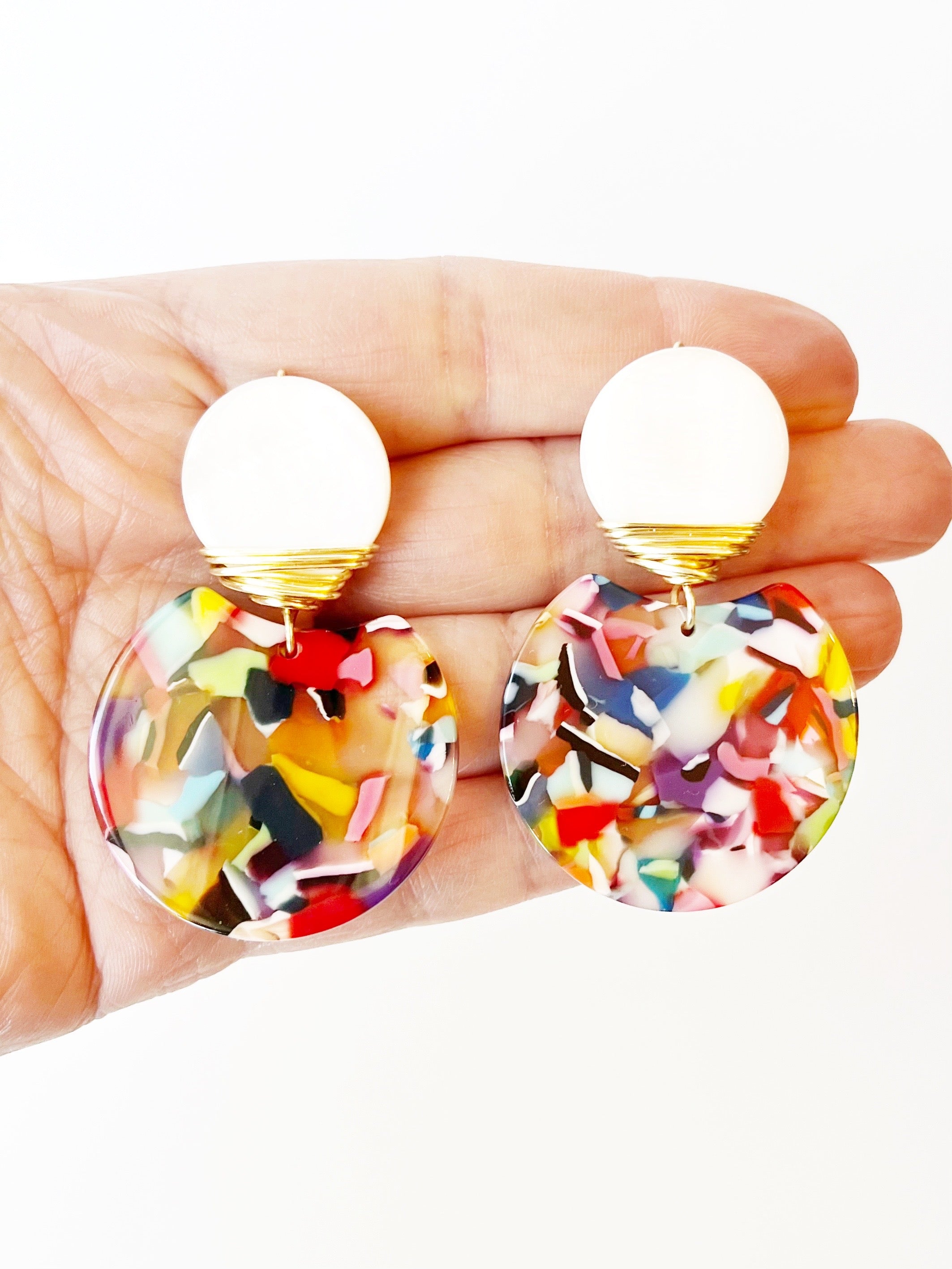 rainbow earrings