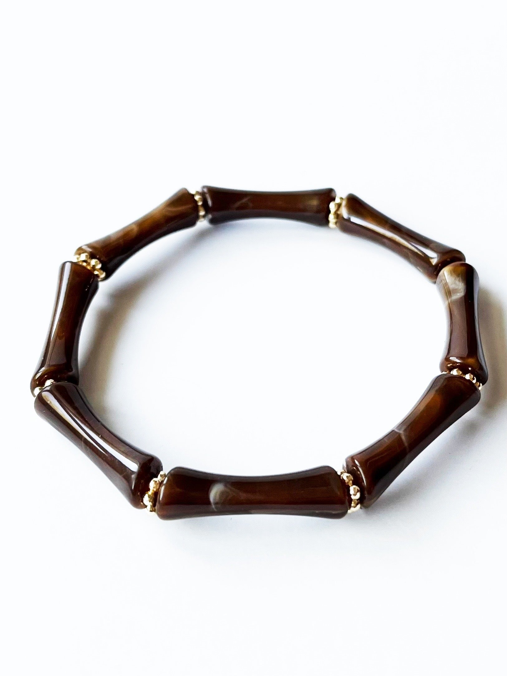 dark brown acrylic bangle bracelet