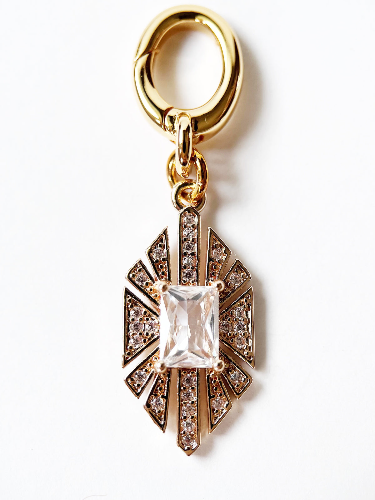 Gold Art Deco Charm