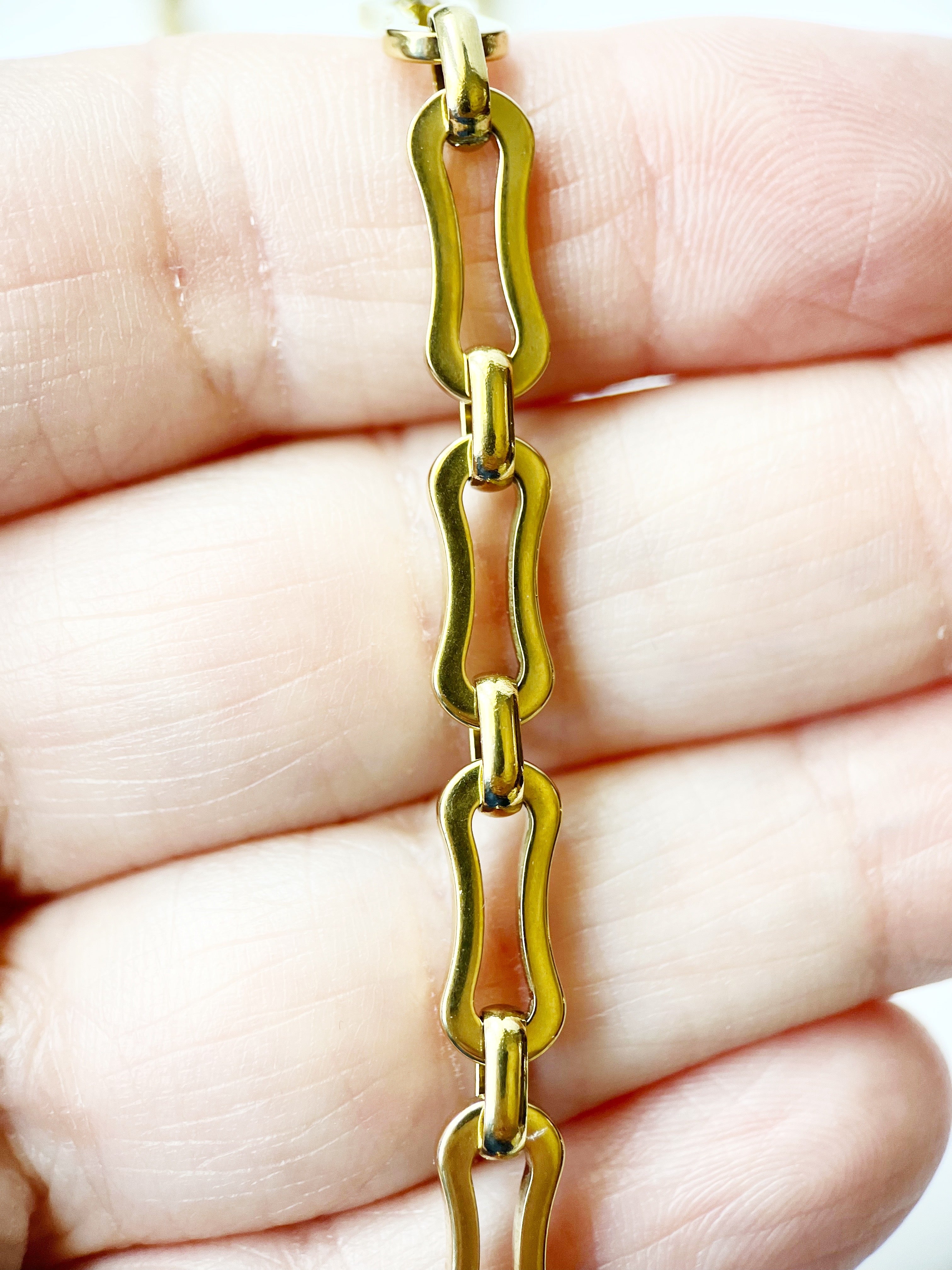 gold link chain for women