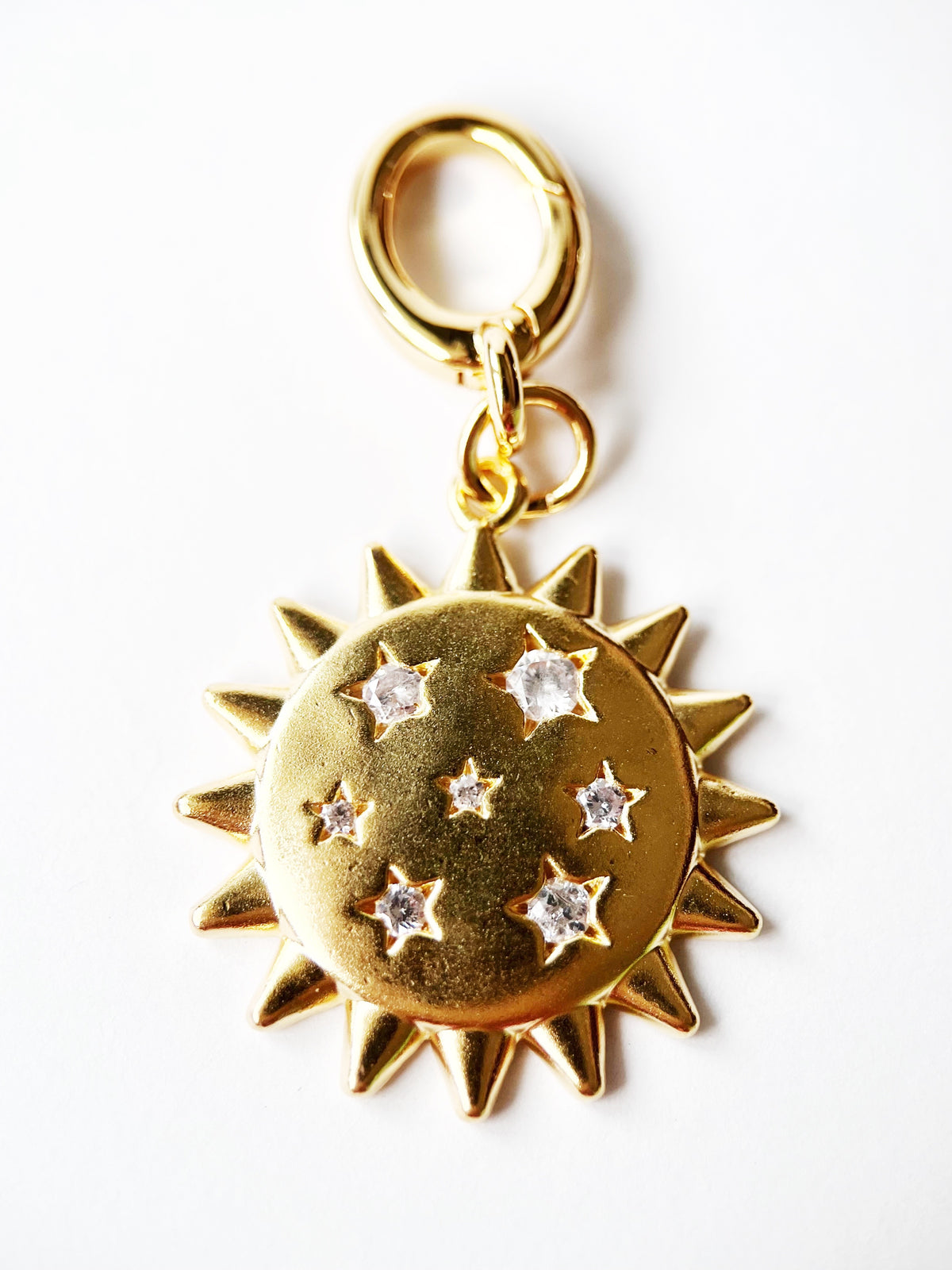 Crystal Gold Sun Pendant