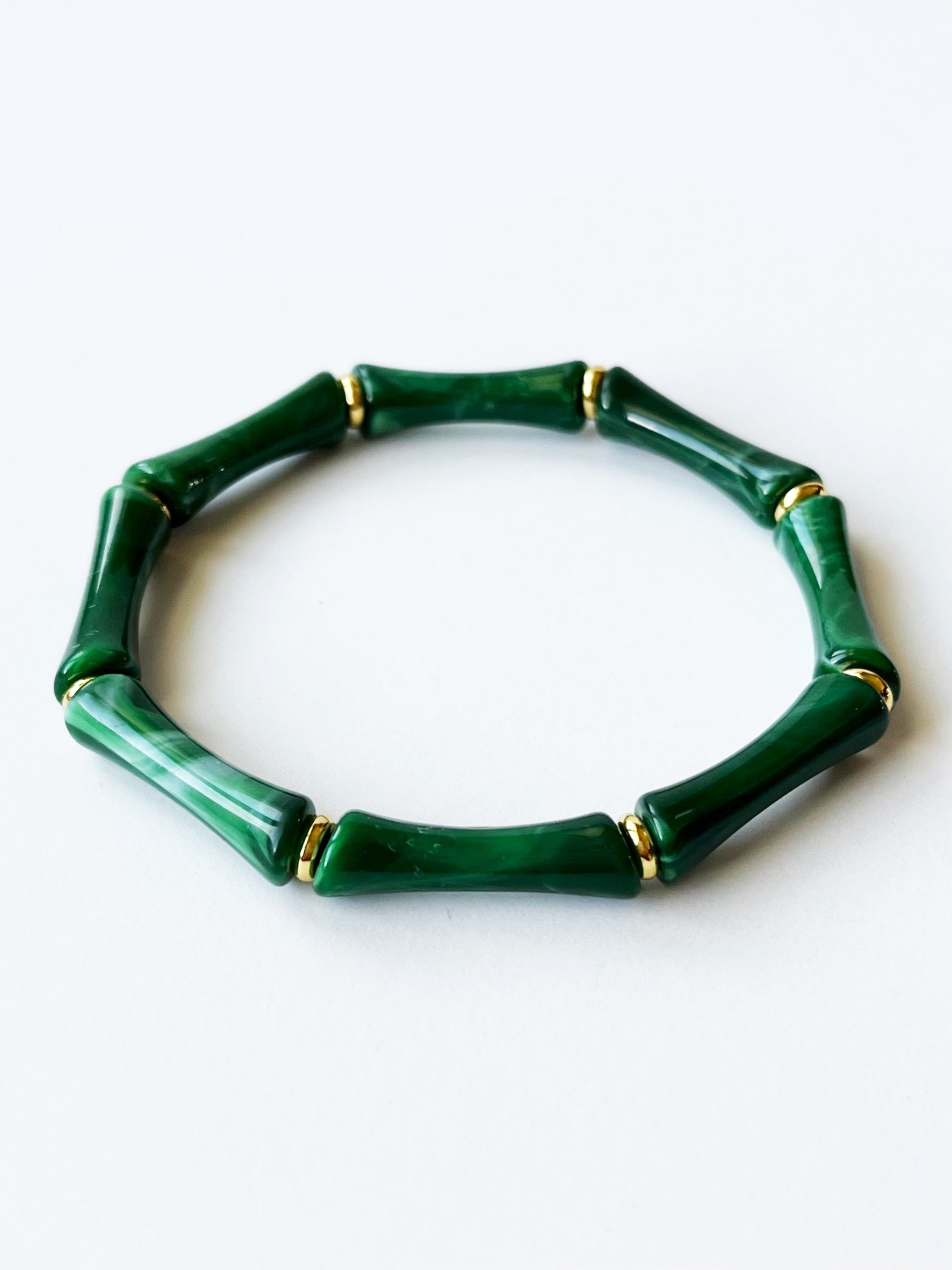 green acrylic bangle bracelet