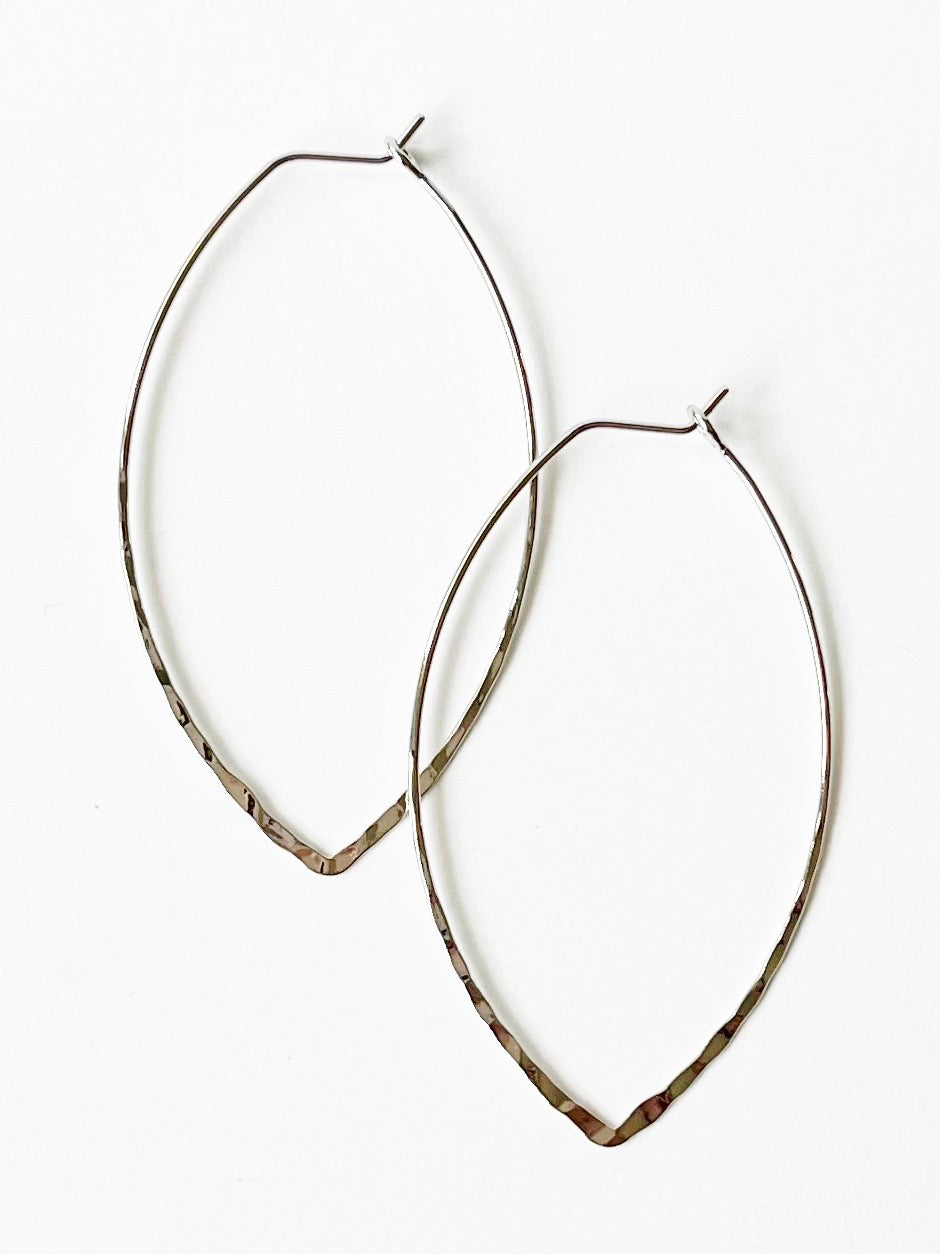 silver hoop earrings