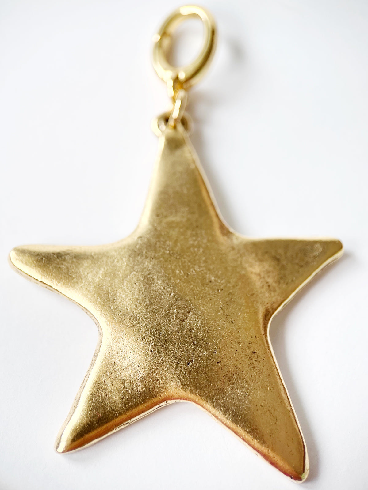 Large Gold Hammered Star