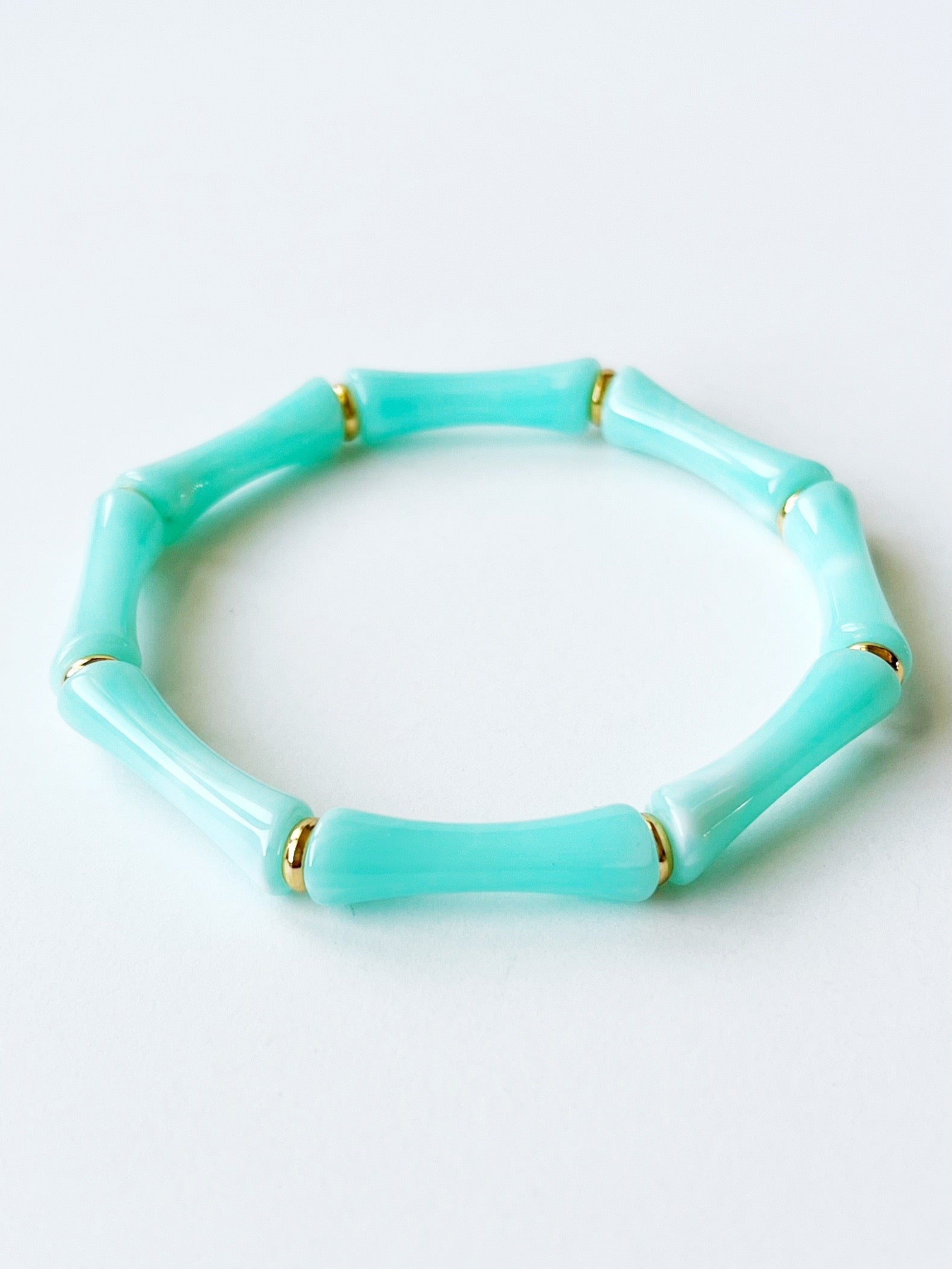 mint green acrylic bangle bracelet