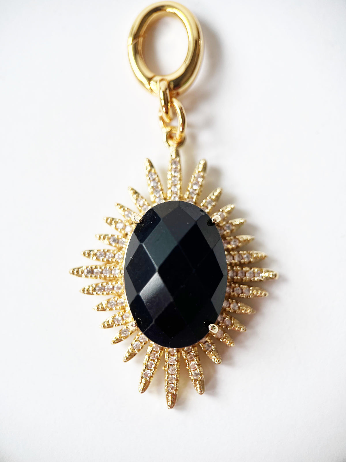Black Obsidian Sun Pendant