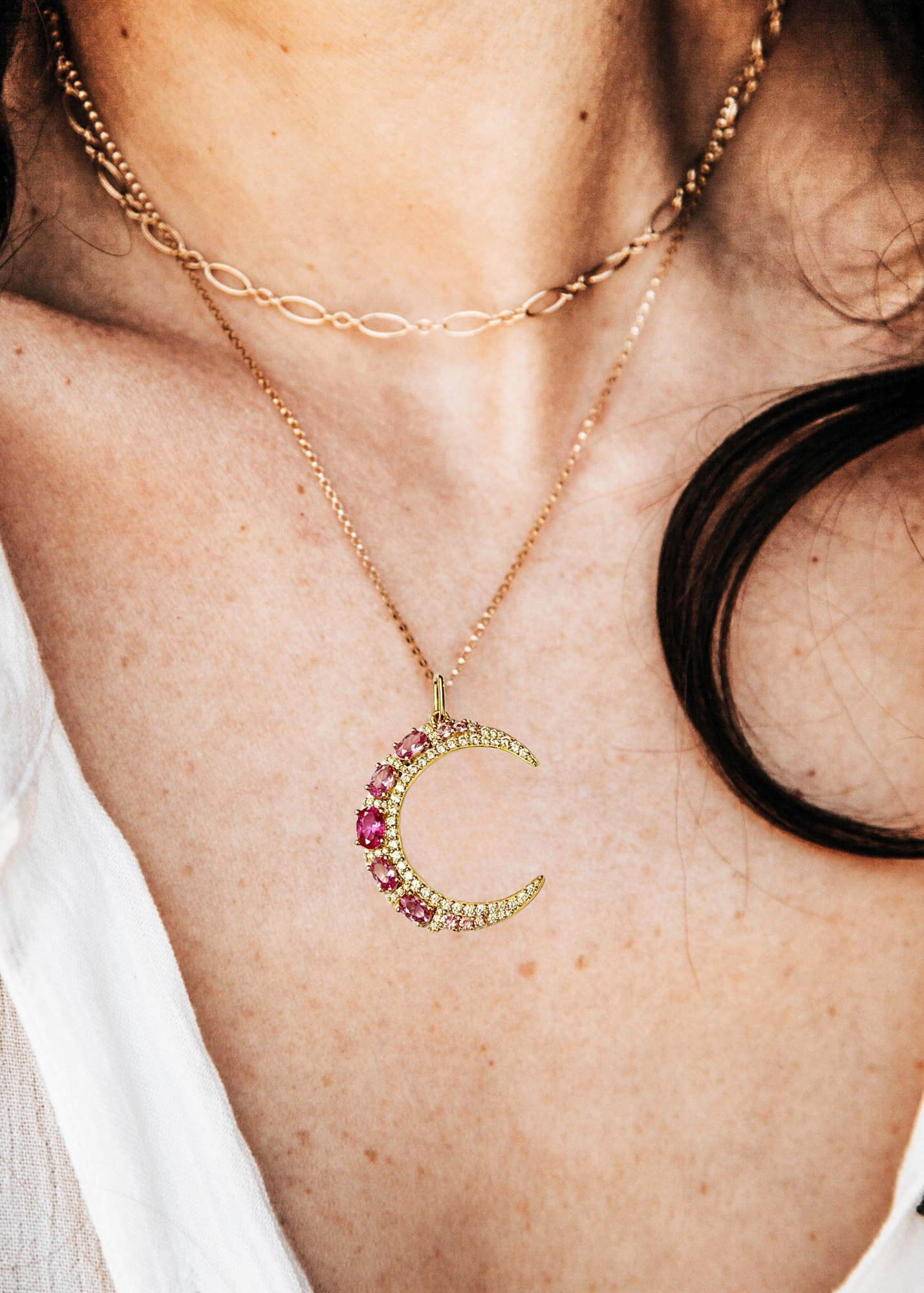 Pink Moon Pendant