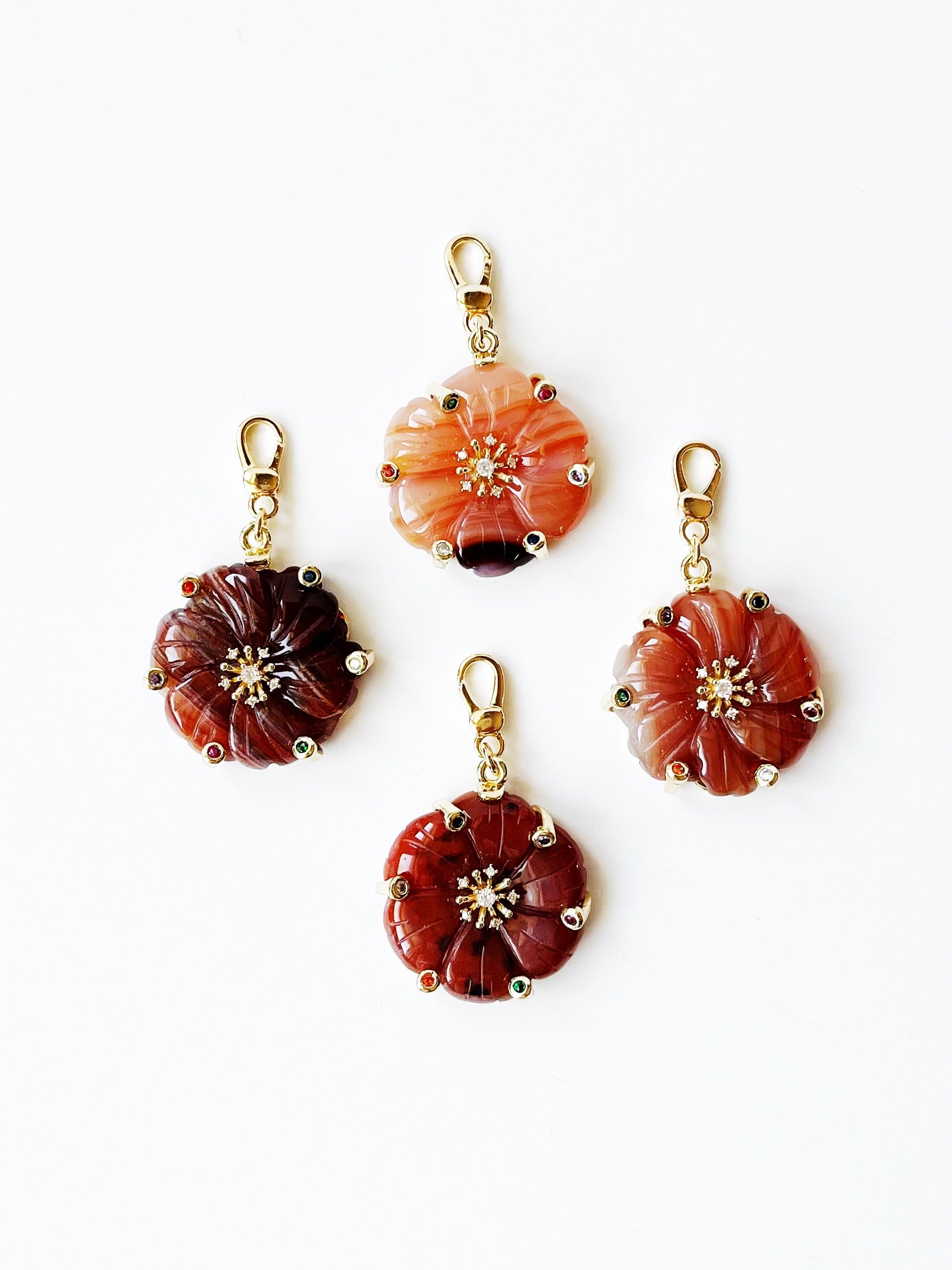 red agate charm