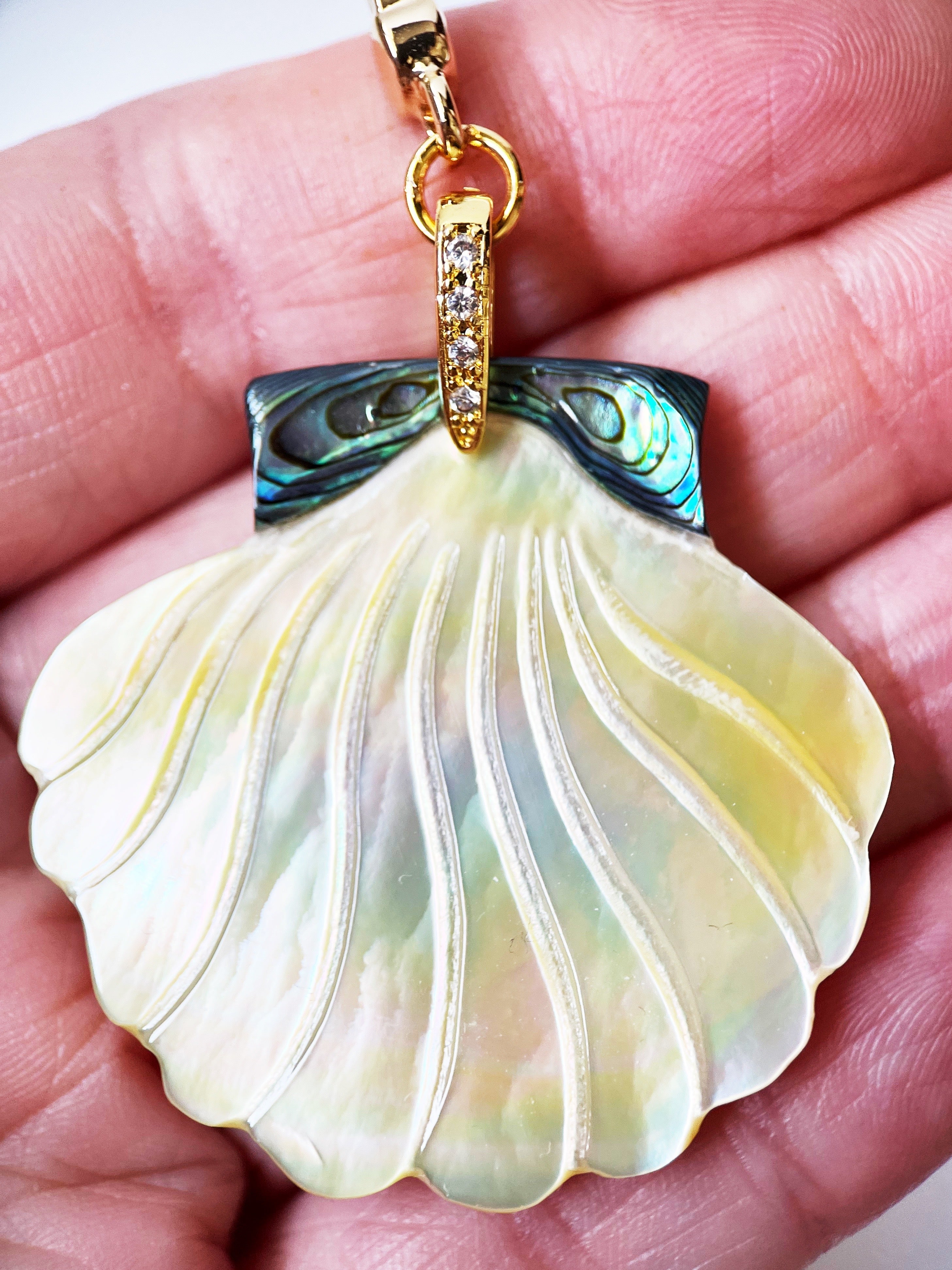 shell pendant charm