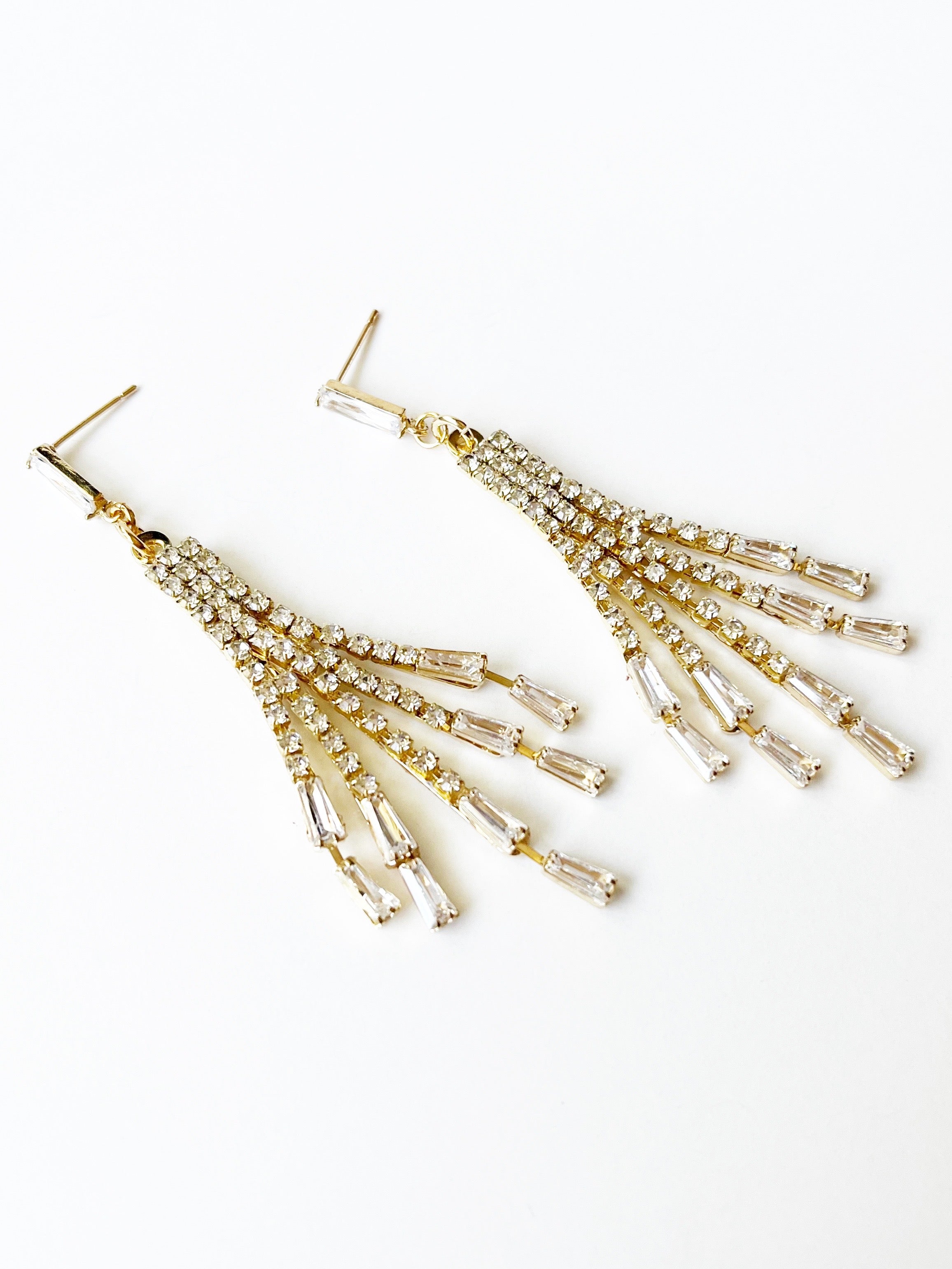 statement gold earrings