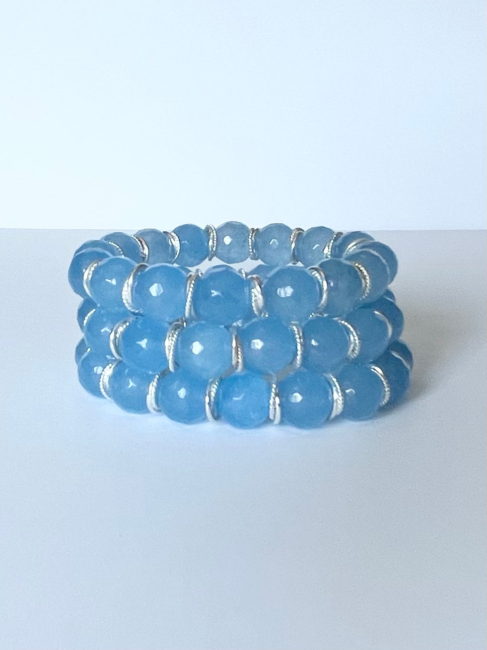 Blue Quartz Loop Bracelet